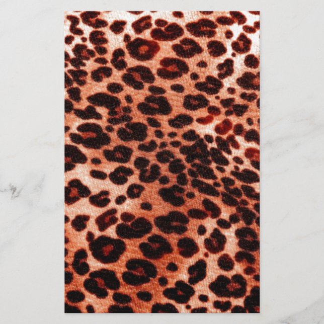 safari orange Art Stationery (Front)