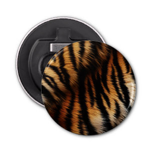 Safari Orange Black Tiger Bottle Opener