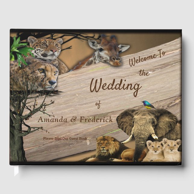 Safari Outdoor Guest Book (Front)