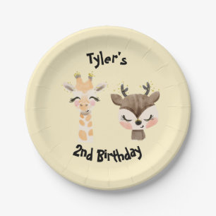 Safari Party Personalised Plates