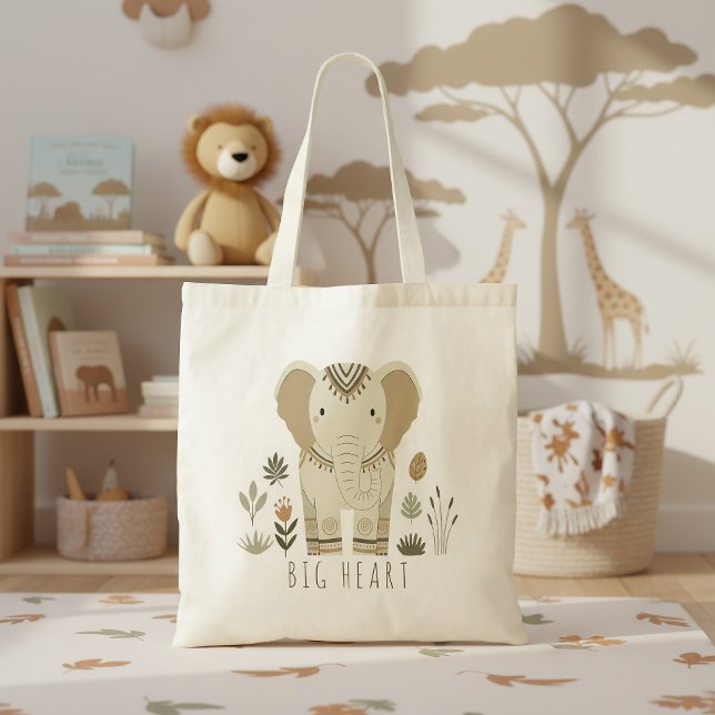 Safari Portrait Elephant ID1264 Tote Bag (Creator Uploaded)