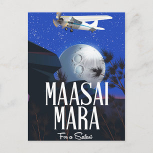 Safari poster to Massai Mara , Kenya! Postcard