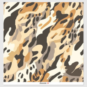Safari Print Vinyl Sticker