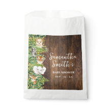 Safari Rustic Tropical Baby Shower Party Favour