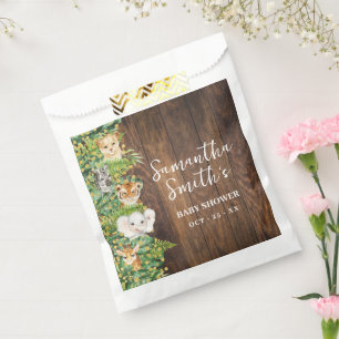 Safari Rustic Tropical Baby Shower Party Favour Favour Bags