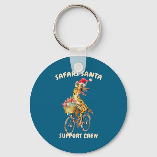 Safari Santa Hyena Bike Adventures Key Ring (Front)