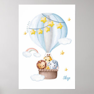 Safari Sky Dreamers Customisable Poster