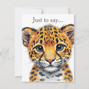 Safari Spirit Cheetah Cub  Card