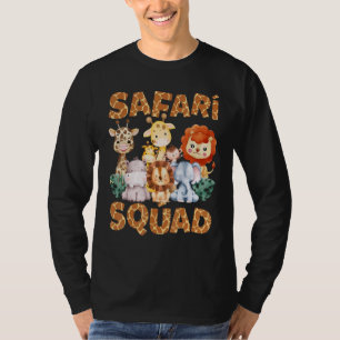 Safari Squad Africa Animal Zoo Family Vacation Sum T-Shirt