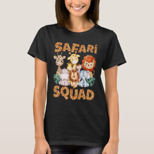 Safari Squad Africa Animal Zoo Family Vacation Sum T-Shirt