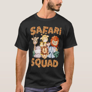 Safari Squad Africa Animal Zoo Family Vacation Sum T-Shirt