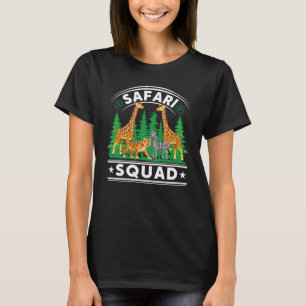 Safari Squad African Animal Family Vacation Trip T-Shirt