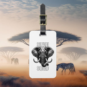 Safari Squad African Elephant Travel Equipment Luggage Tag