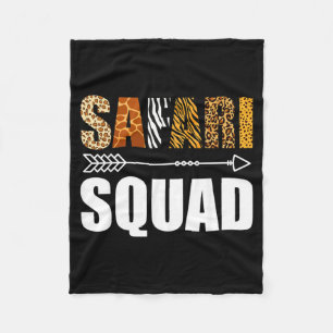 Safari Squad African Family Vacation Summer Vacay Fleece Blanket