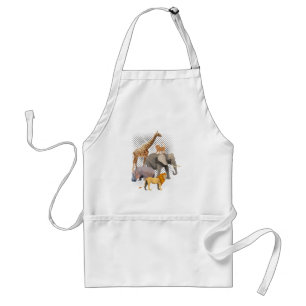 Safari Squad African Safari Animals Funny Zoo Anim Standard Apron