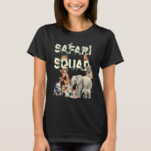 Safari Squad Animals Funny Zoo Animal Lovers Funny T-Shirt