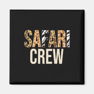 Safari Squad Animals Zoo Wildlife Zoo Halloween Co Magnet