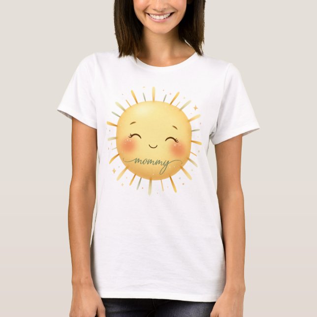 Safari Sun Mommy to be baby shower T-Shirt (Front)