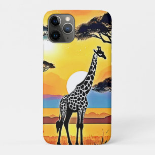 Safari Sunset: Giraffe's Embrace Case-Mate iPhone Case