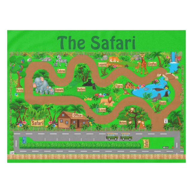 Safari  tablecloth (Front (Horizontal))