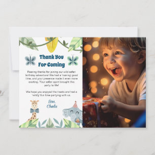 Safari, Thank You For Coming card, with Photo