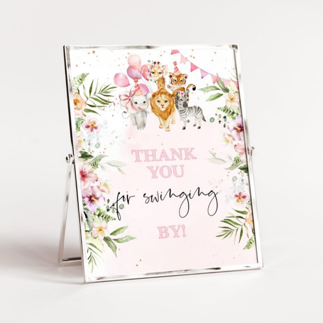 Safari thank you for swinging by birthday poster (Creator Uploaded)