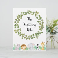 Safari The Watering Hole Poster