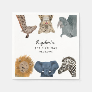 Safari Theme Birthday Party Kids Napkin