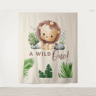 safari theme jungle kids bday tapestry