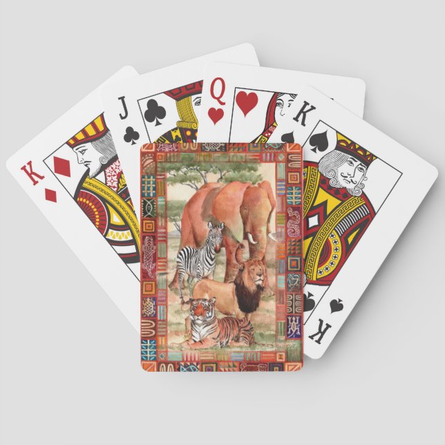 Safari Themed Playing Cards (Back)