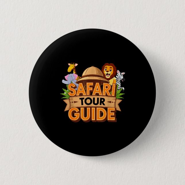 Safari Tour Guide Costume Africa Safari Clothes Wo 6 Cm Round Badge (Front)