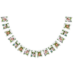 Safari Tropical Animals Customizable Monthly Photo Bunting