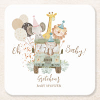 Safari Truck Jungle Animals Boho Baby Shower
