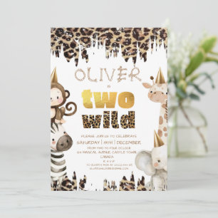 Safari Two Wild 2nd Birthday Invitation