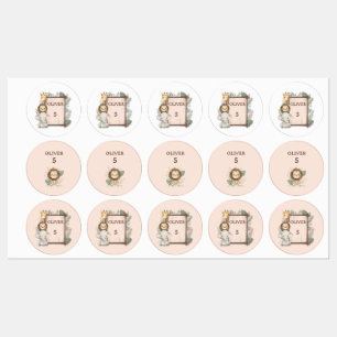 Safari Waterproof Labels, Oliver's Name Labels