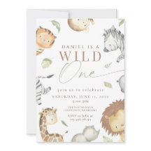 Safari wild one birthday