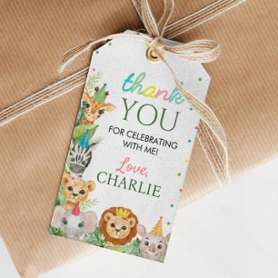 Safari Wild One Thank You Tag