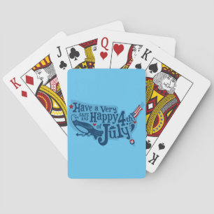 Safe And Happy 4th Of July Playing Cards