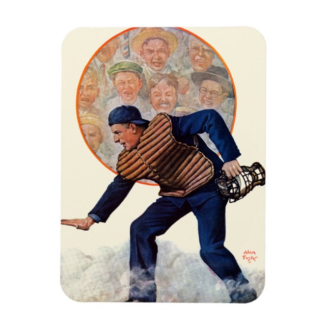 Safe at the Plate Magnet (Vertical)