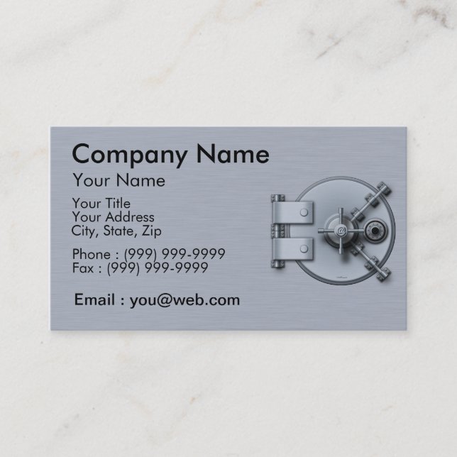 safe business card (Front)