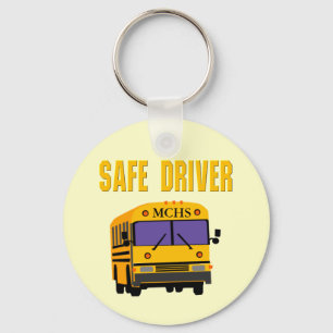 Safe Driver School Bus Driver Keyring