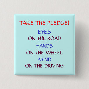 "SAFE DRIVING PLEDGE" BUTTON