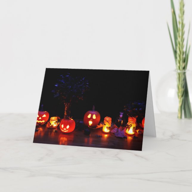 Safe Halloween Decorations Card (Front)