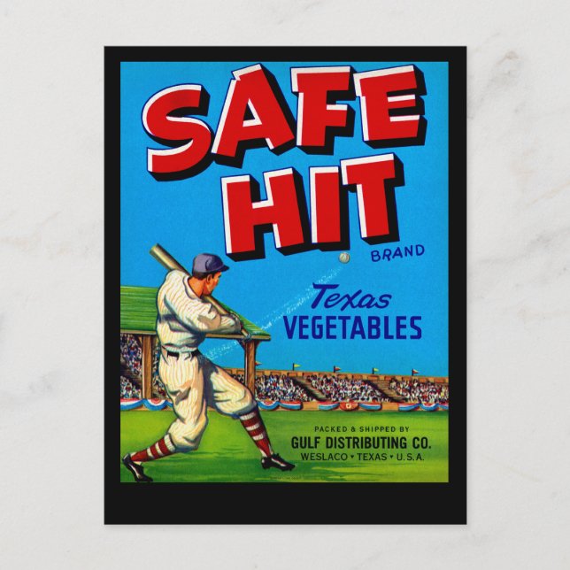 Safe Hit Postcard (Front)