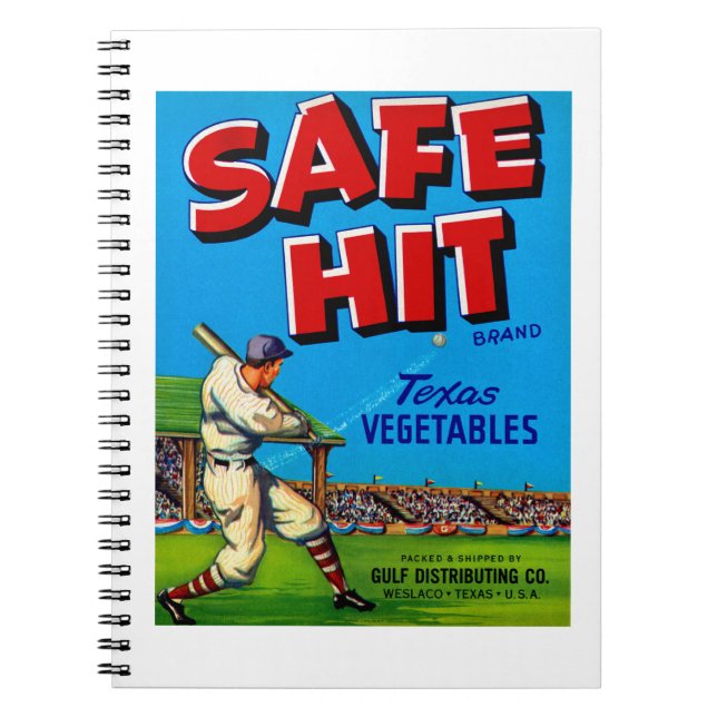 Safe Hit Spiral Notebook (Front)