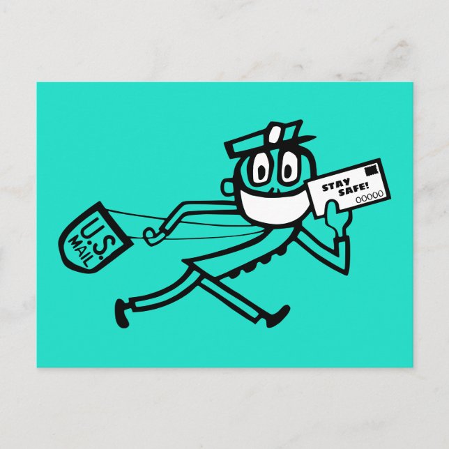 Safe Mail Carrier Postcard (Front)