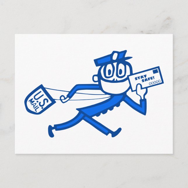 Safe Mail Carrier Postcard (Front)