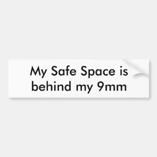 Safe Space 9mm Bumper Sticker