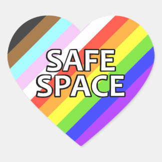 Safe Space Heart Sticker Sheet