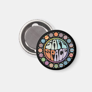 Safe Space LGBTQ Friendly Pride Support Proud Ally Magnet